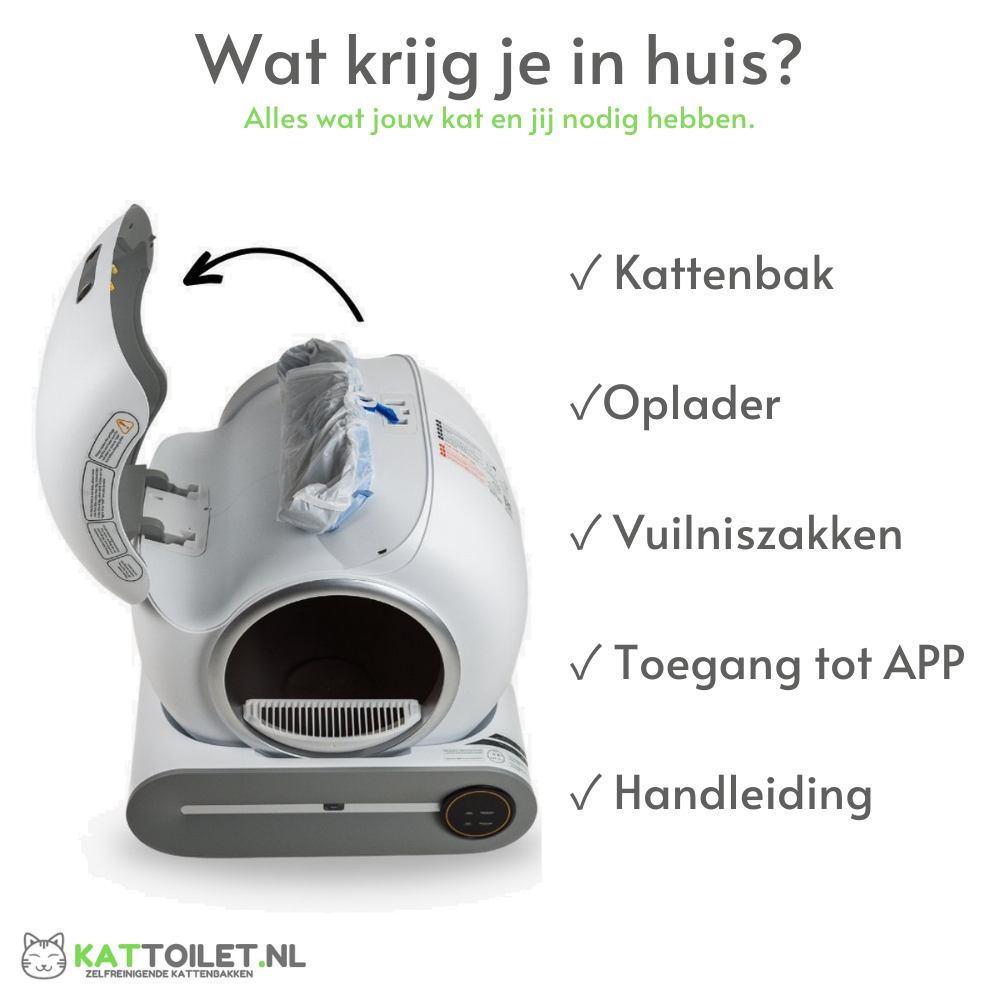 Zelfreinigende kattenbak XXL (automatisch)