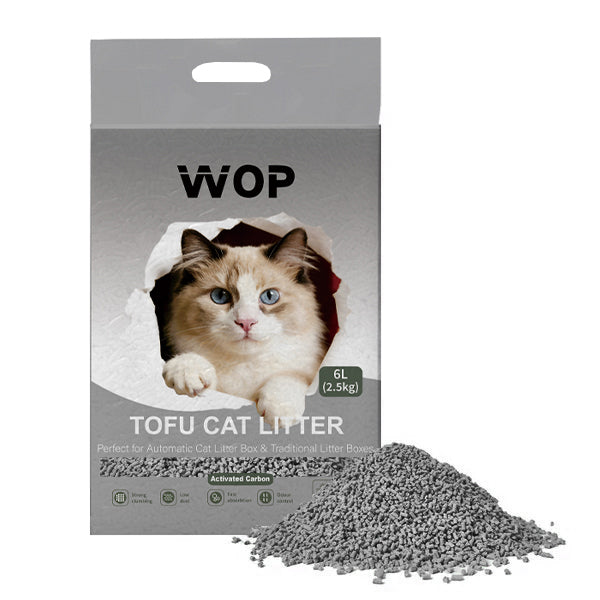 TOFU kattenbakvulling Activated Carbon / Actieve Kool