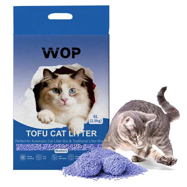 TOFU kattenbakvulling Blueberry / Bosbes
