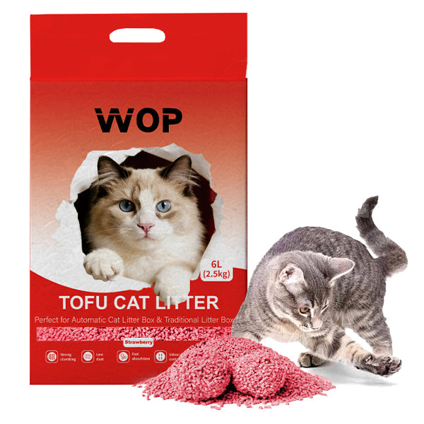 TOFU kattenbakvulling Strawberry / Aardbei
